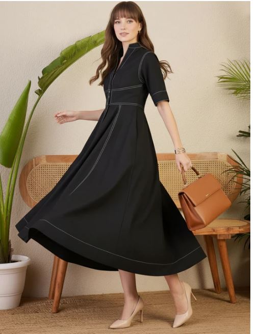 panelled corset midi dress panelled corset midi dress