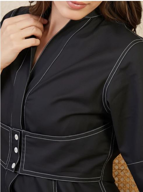 panelled corset midi dress panelled corset midi dress