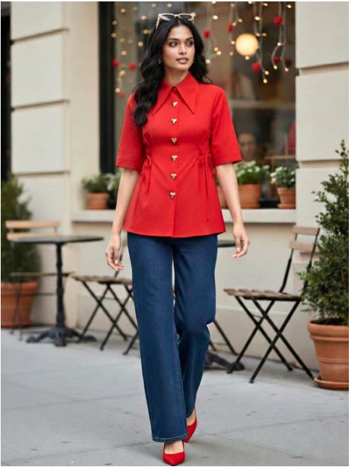 pure cotton heart button shirt pure cotton heart button shirt