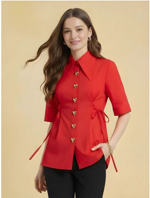 pure cotton heart button shirt pure cotton heart button shirt