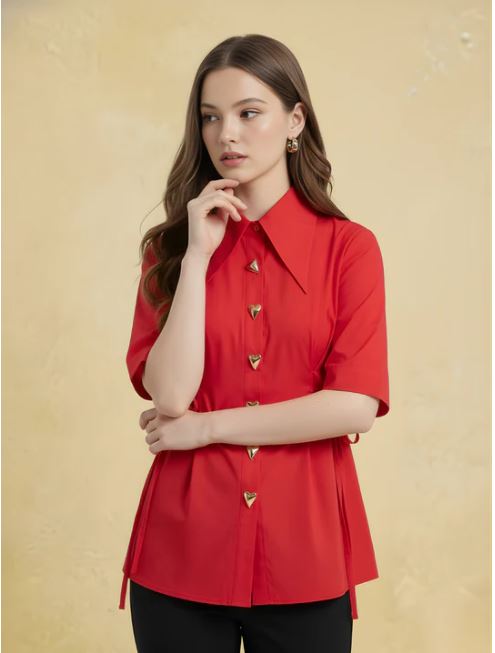 pure cotton heart button shirt pure cotton heart button shirt