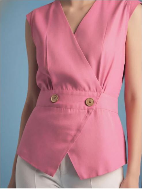 sleeveless pure linen wrap vest sleeveless pure linen wrap vest